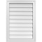 Ekena Millwork Vertical Surface Mount PVC Gable Vnt: Non-Functional, w/2"W x 1-1/2"H, Brickmould Frame, 20"W x 28"H GVPVE20X2802SN - alternate 1